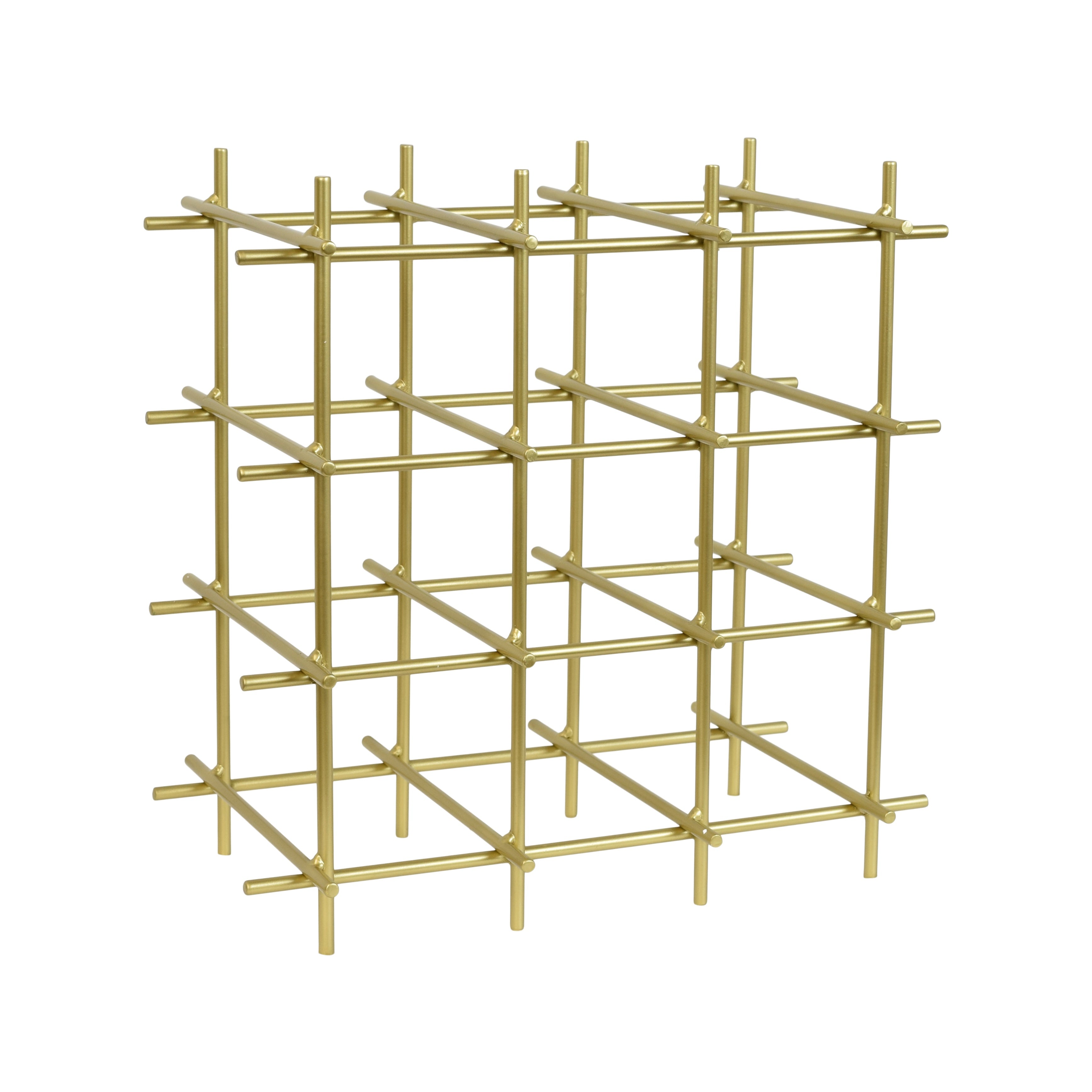 HAKU Flessenrek aluminium, metaal - Maat: B 34 cm x H 59 cm x D 22 cm, Stijl: Modern HAKU Flessenrek aluminium, metaal - Maat: B 34 cm x H 59 cm x D 22 cm, Stijl: Modern