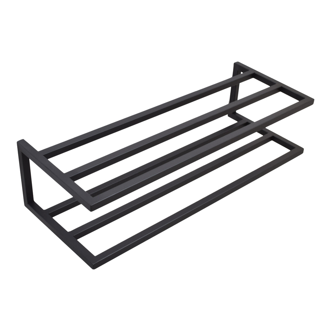 LOFT42 Stora Wandschuhregal Doppelt - Metall - Schwarz