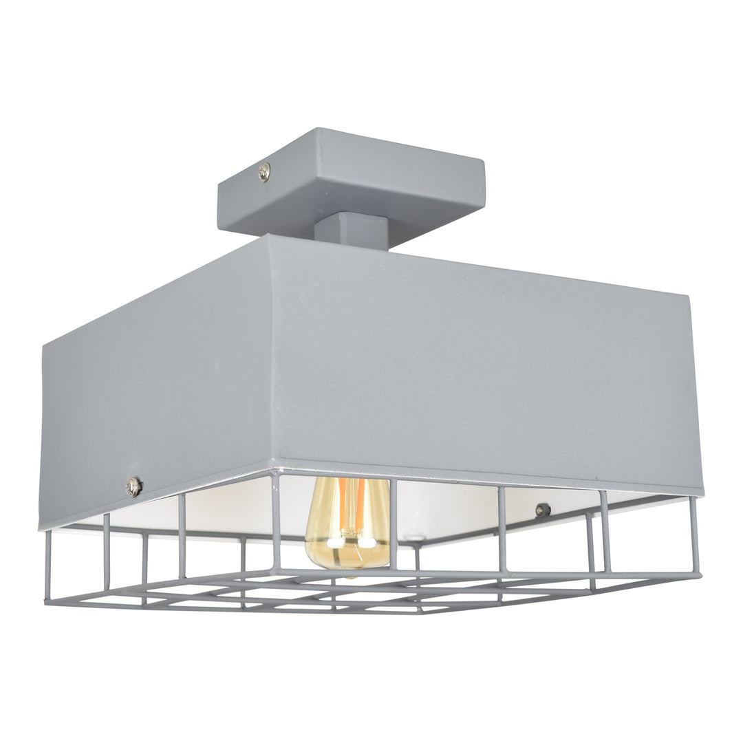Plafondlamp Cage vintage grey