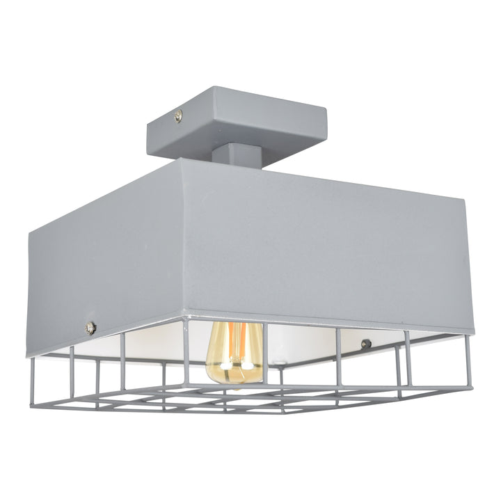 Plafondlamp Cage vintage grey