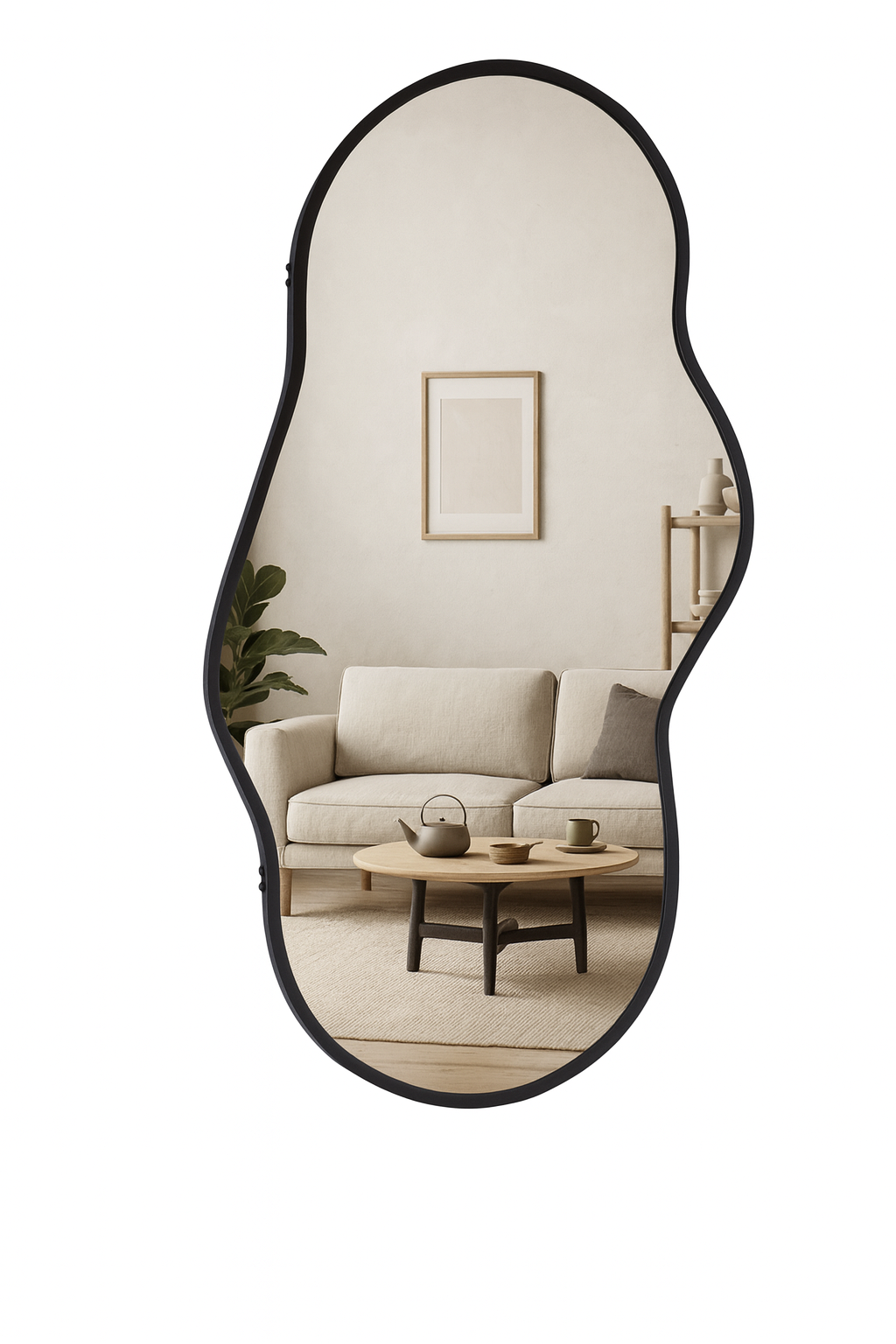 LOFT42 Miroir Amibe Noir