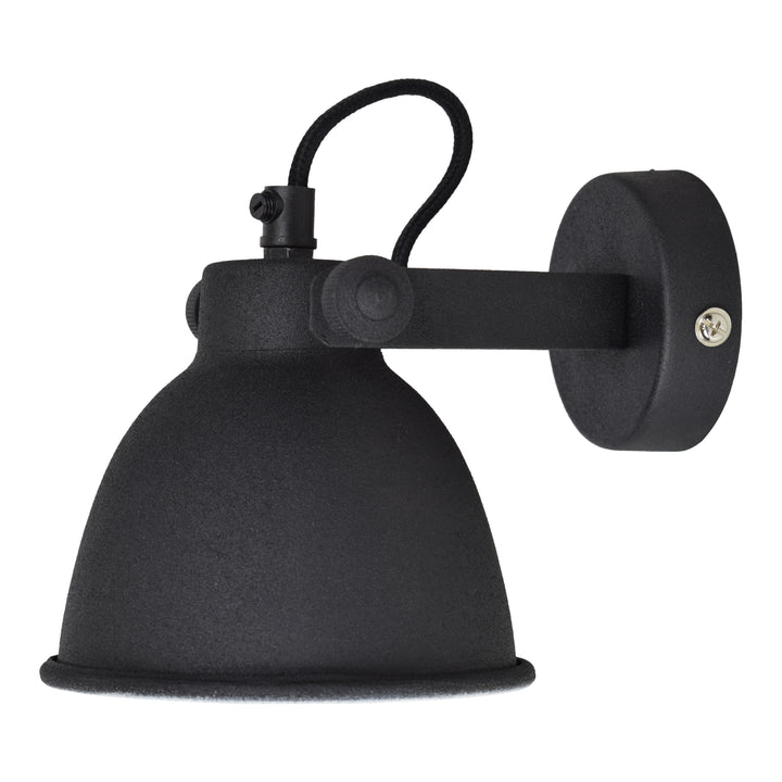 Wandleuchte Industrial Ø12cm Vintage schwarz