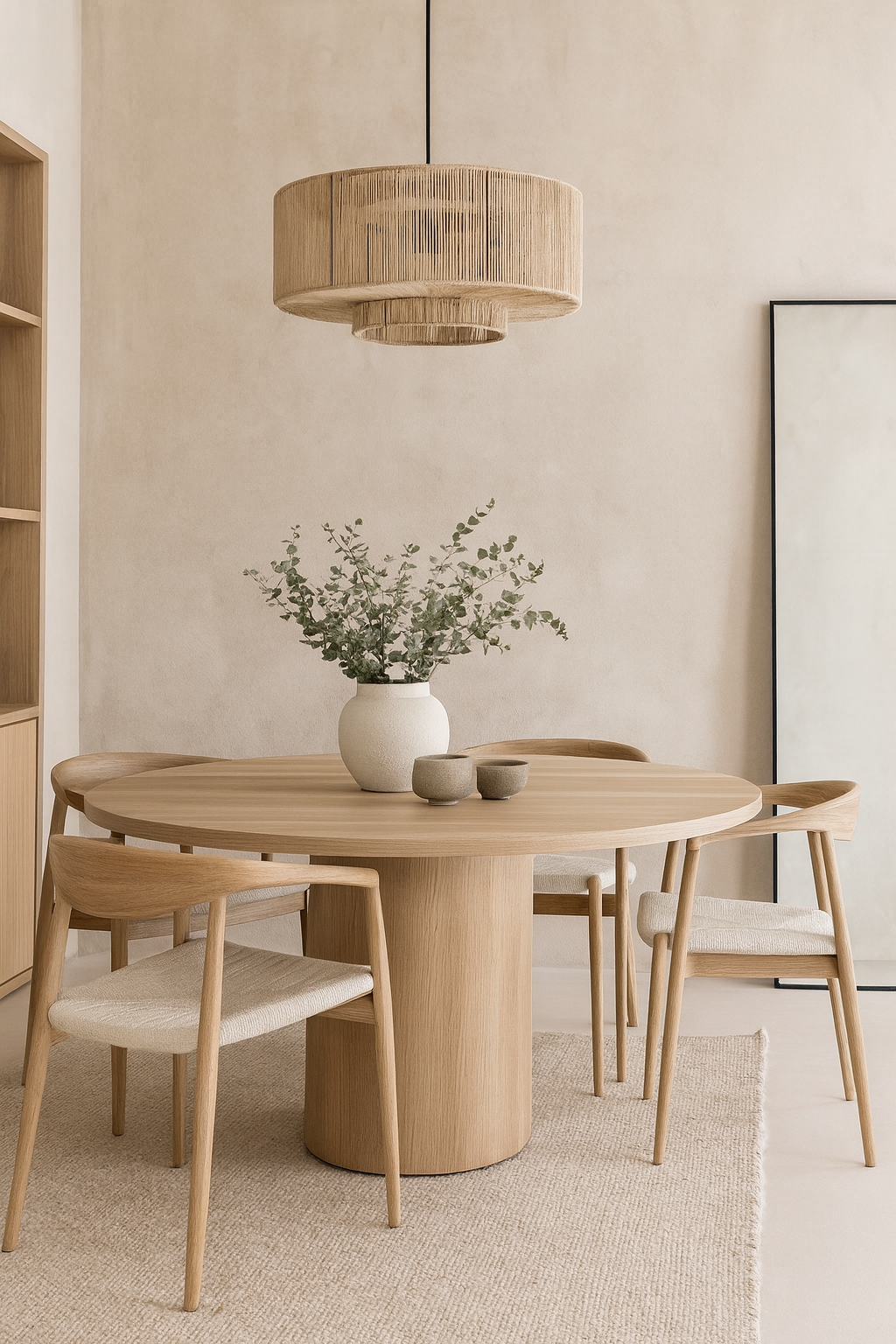 Urban Interiors Hanglamp Drum Ø50x 25cm. jute