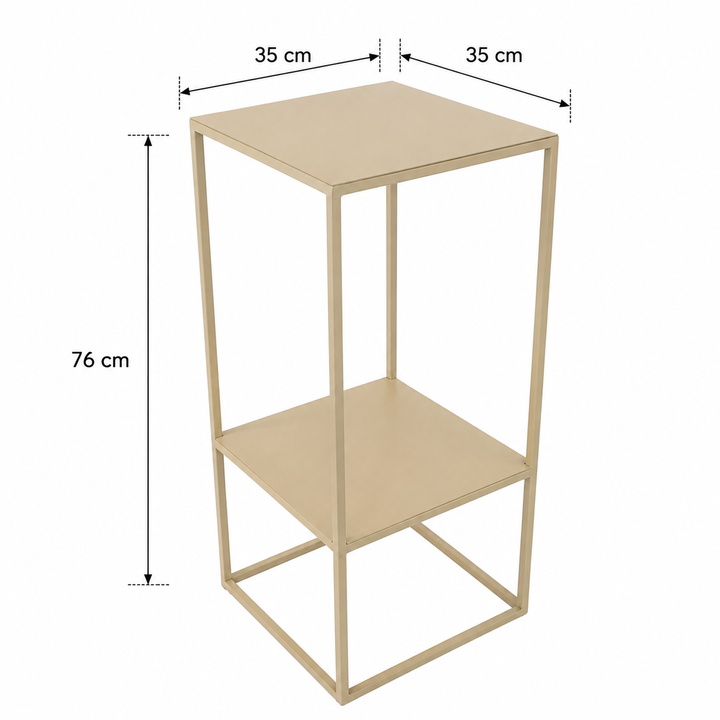 LOFT42 Zuil Beran - Metaal - Beige - 35x35x76