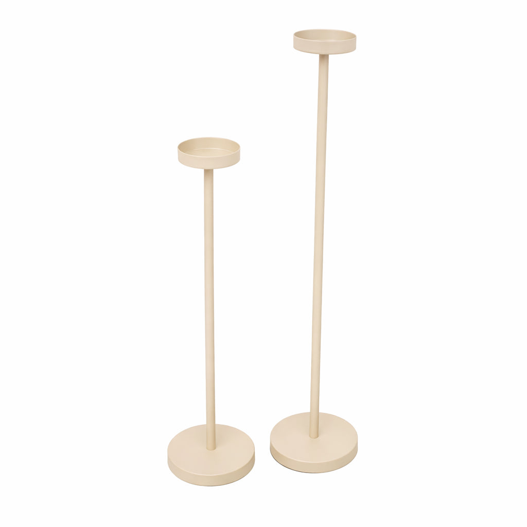 LOFT42 Bougeoir de sol Eve Rond - Métal Beige