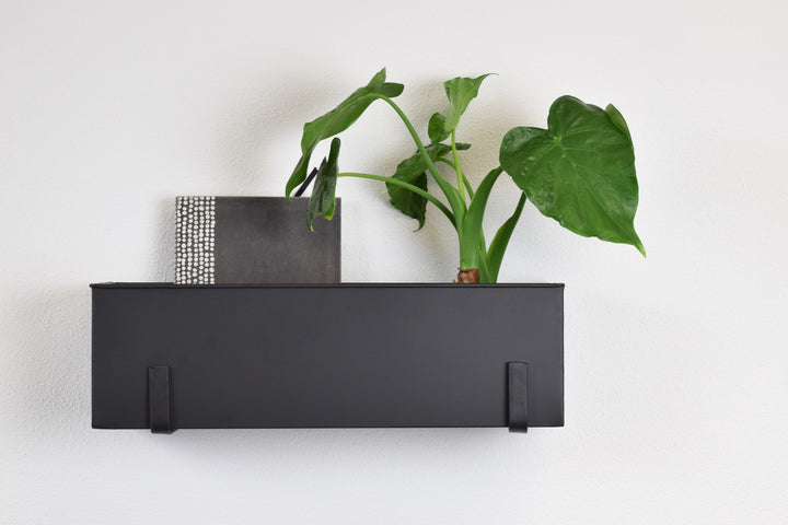 LOFT42 Flora Wand Plantenbak Large - Opbergbox - Metaal - Mat Zwart