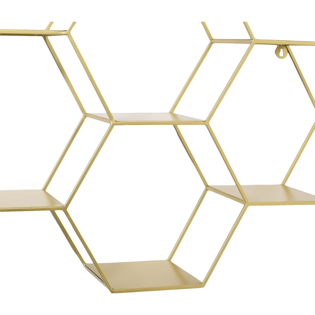 LOFT42 Hexagon Wandrek Zeshoekig - Goud - 57x80x20
