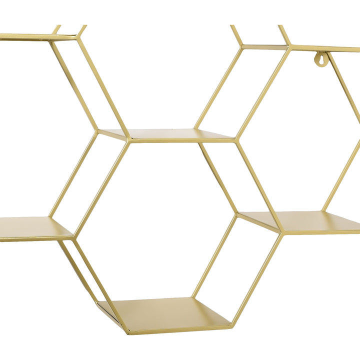 LOFT42 Hexagon Wandrek Zeshoekig - Goud - 57x80x20
