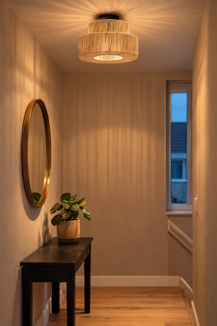 Urban Interiors - Plafondlamp - Bern Jute - Ø36