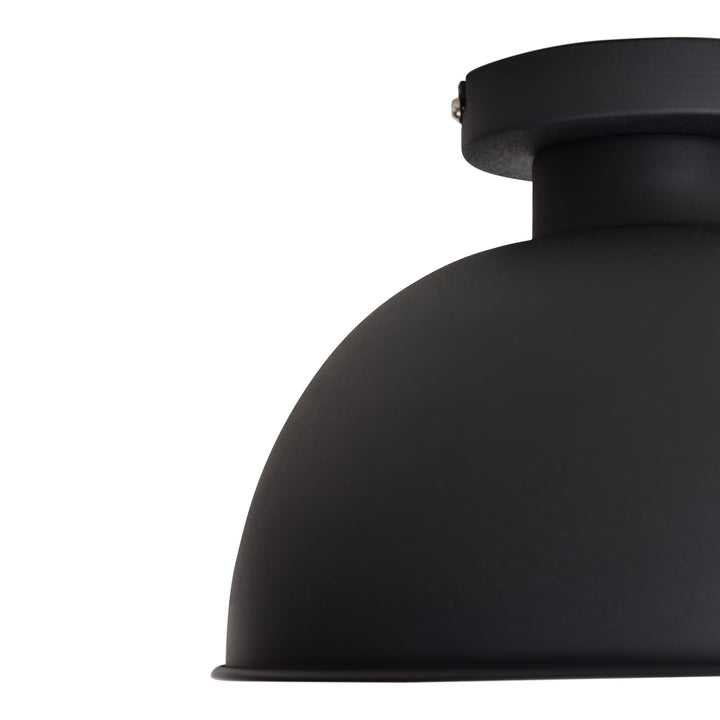 Deckenleuchte Industrie Ø30 cm Vintage schwarz