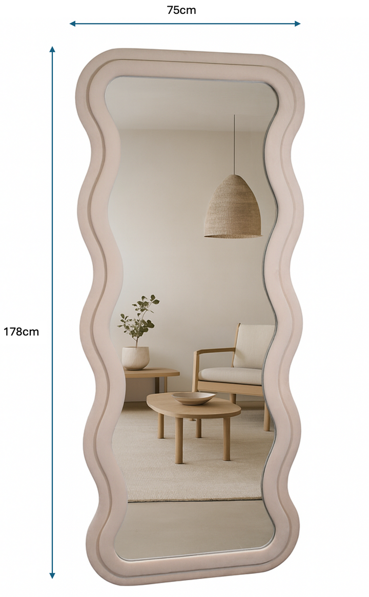 Wavy mirror XL 178x75cm