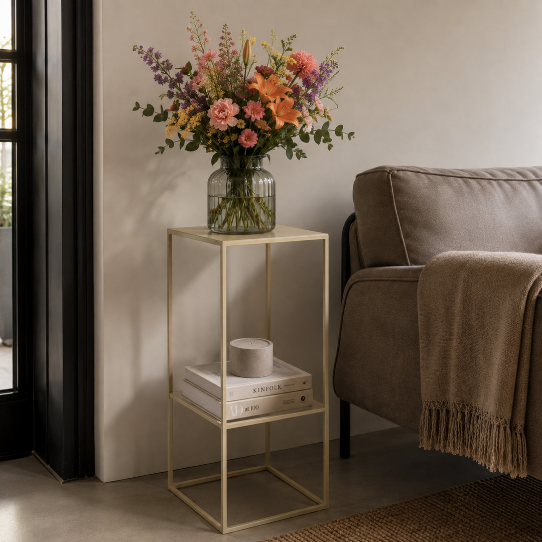 LOFT42 Zuil Beran - Metaal - Beige - 35x35x76