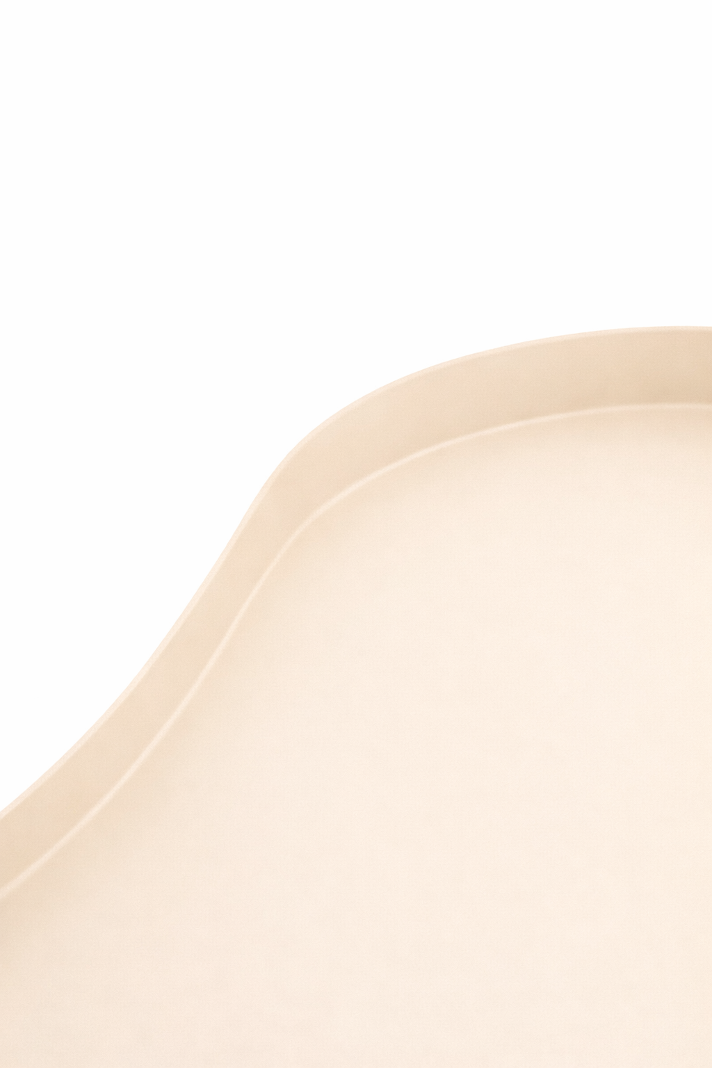 LOFT42 Serva Metalen Dienblad – Beige – 65x37