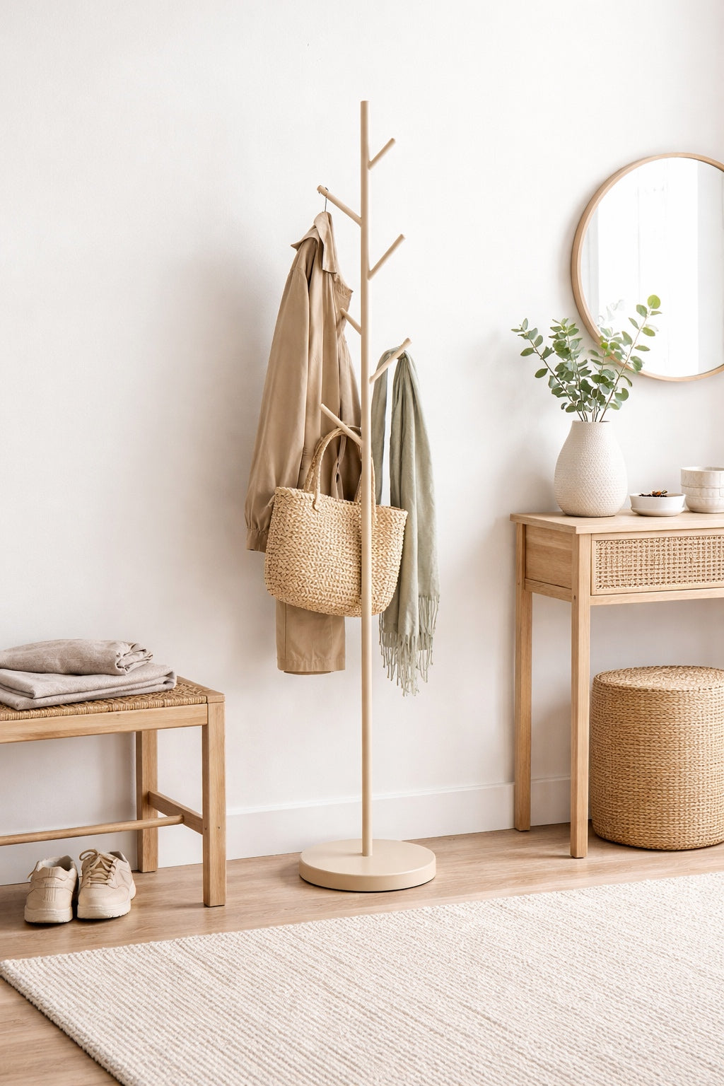 LOFT42 Tree staande kapstok - Beige - Metaal - 170x27