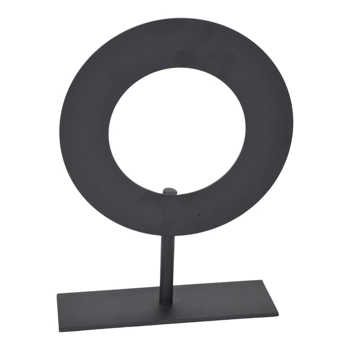 LOFT42 Joris Ornament auf Fuß - Schwarzes Metall Ø25cm