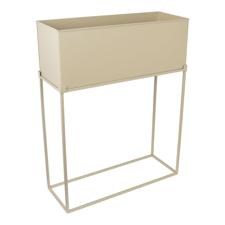 LOFT42 Flora Pflanzgefäß Rechteckig - Metall - Beige