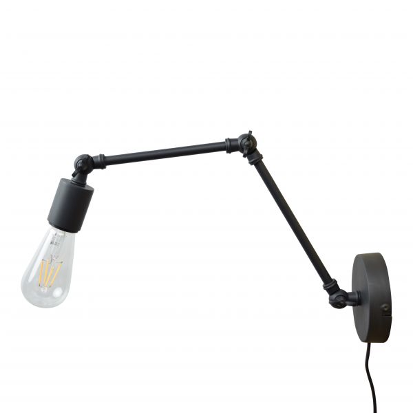 Wandleuchte Houston Vintage schwarz