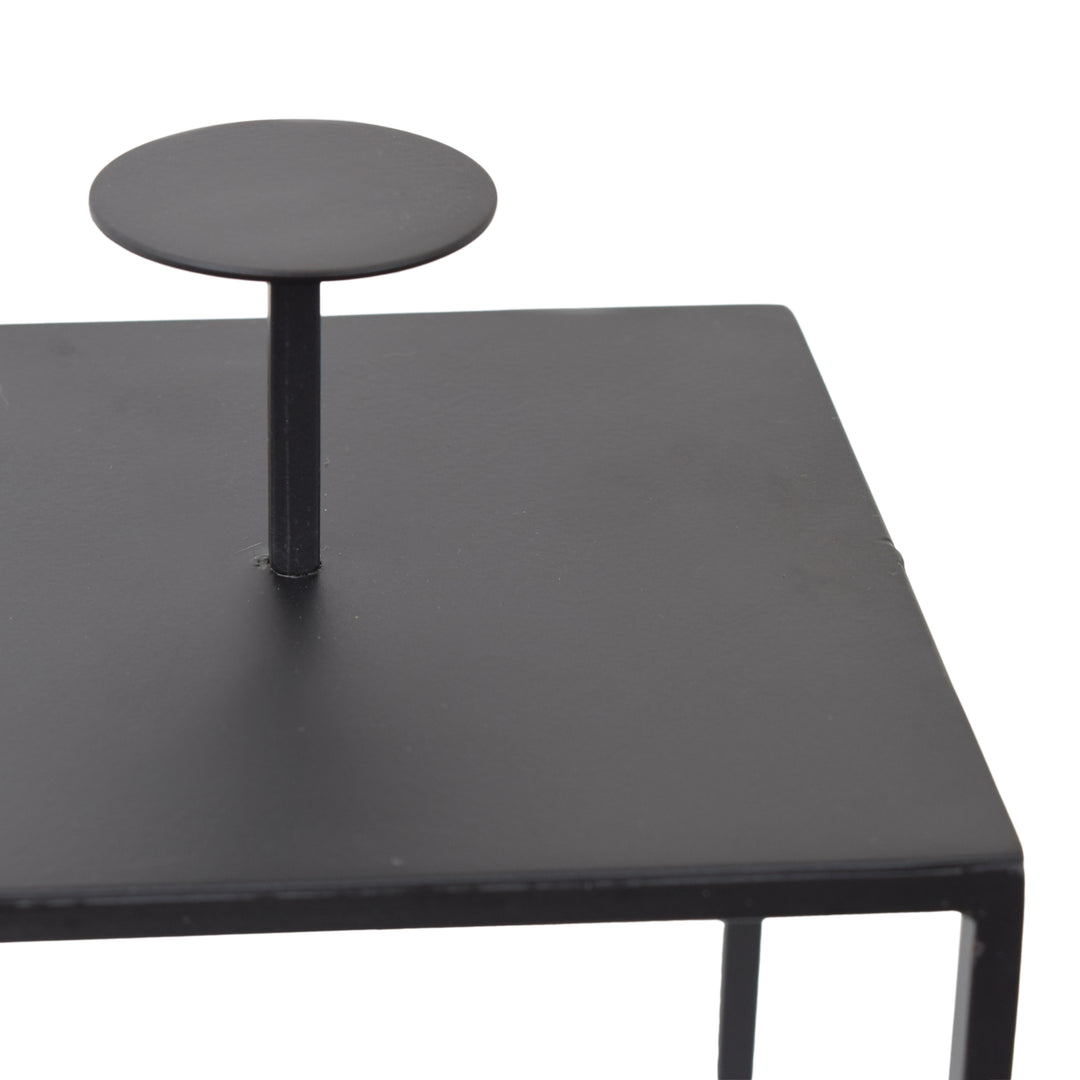 LOFT42 Lantaarn Bradley met Glas - Zwart - 32x15x15