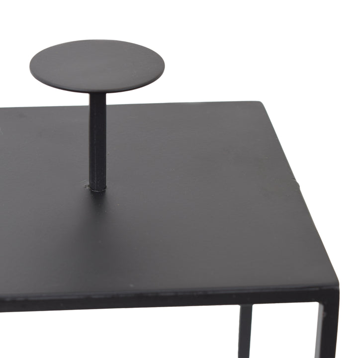 LOFT42 Lantaarn Bradley met Glas - Zwart - 32x15x15