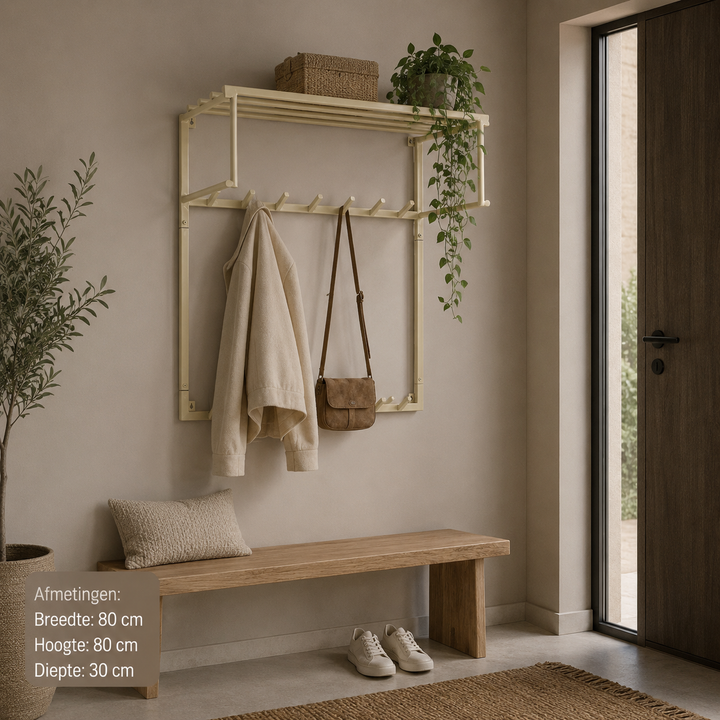 LOFT42 Kapstok Eddy XL- Metaal - Beige - 80x30x80