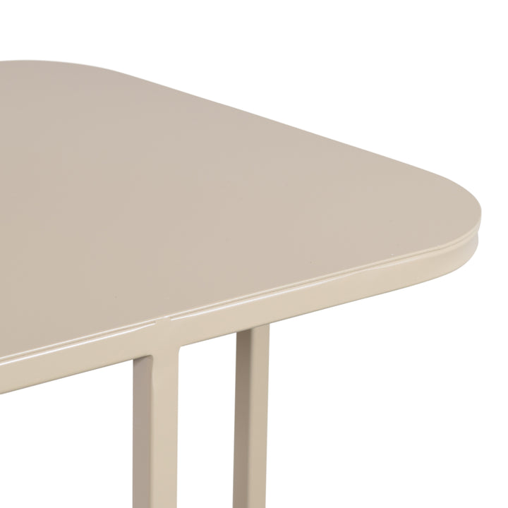 LOFT42 Inris Beistelltisch - Metall - Beige - 51x35x55