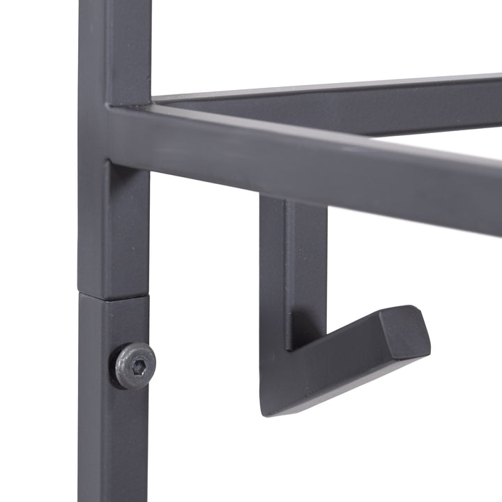 LOFT42 Jip Kapstok - 12 haken - Metaal - Zwart - 100x80x33