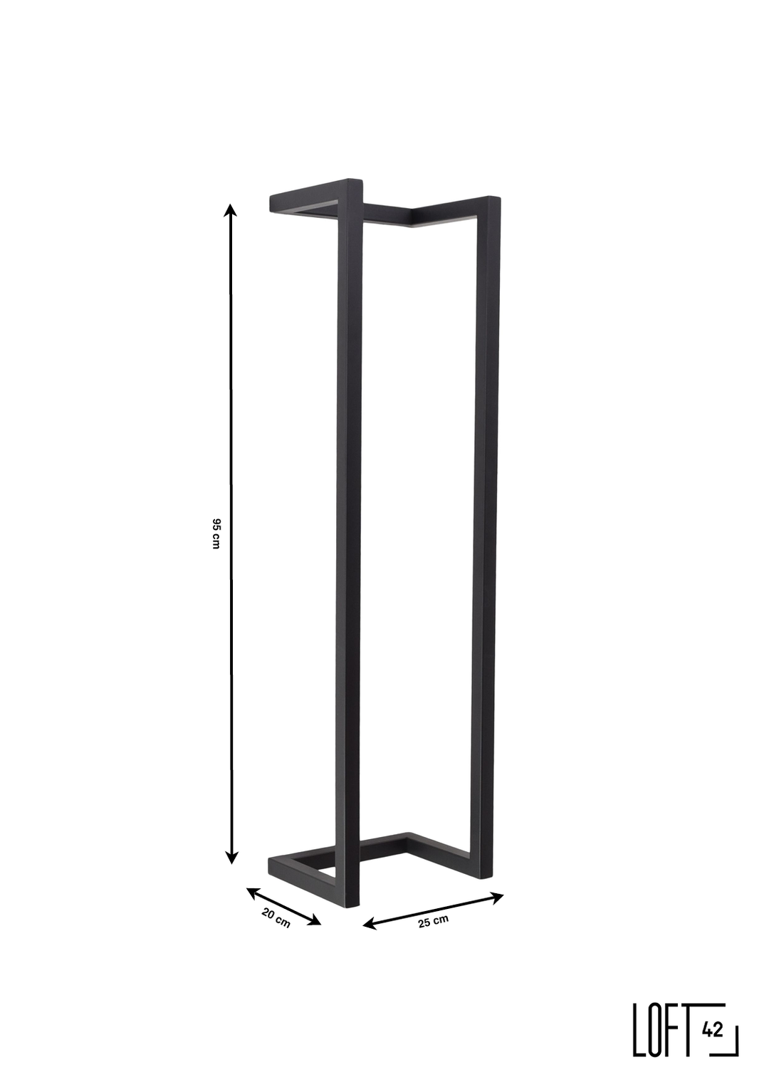 LOFT42 Firm Wandhanddoekenhouder Large - Zwart - Metaal