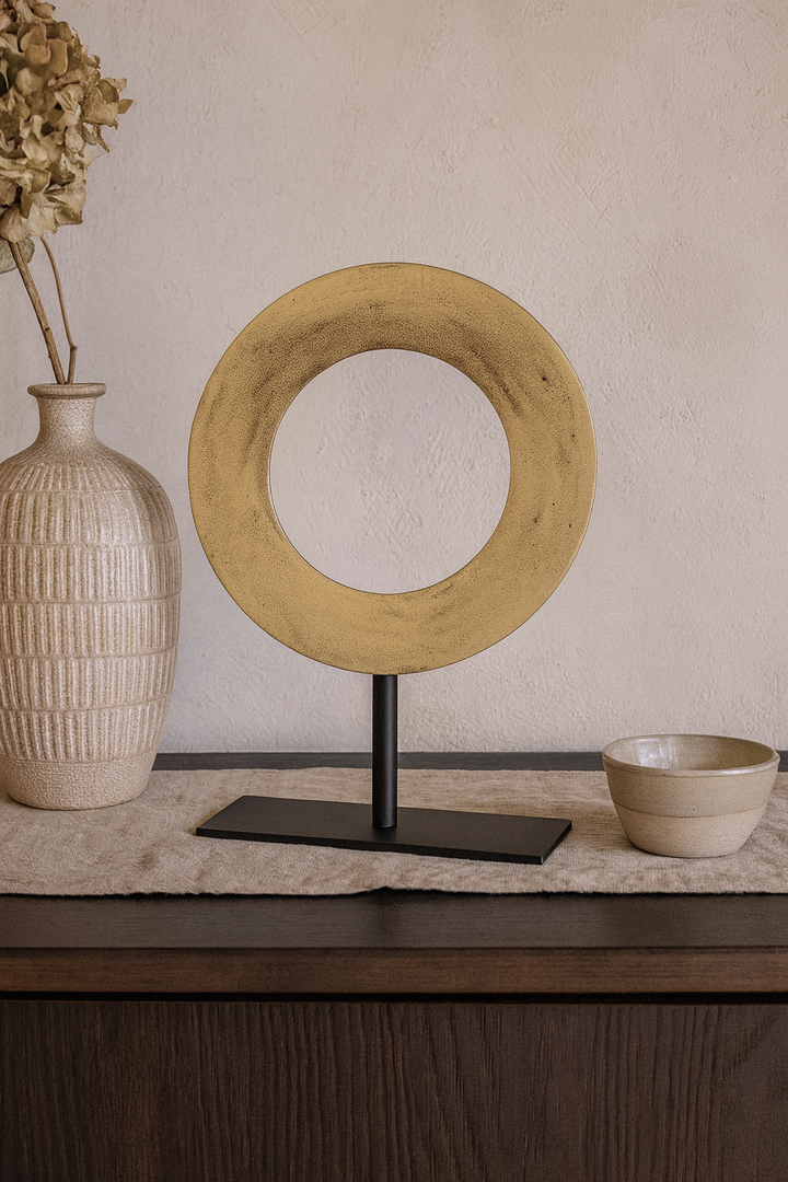 LOFT42 Joris Ornement sur pied - Laiton Métal Ø25cm