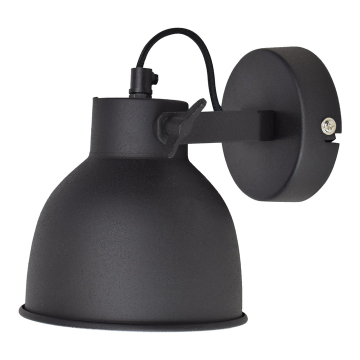 Wandleuchte Industrial Large Ø14cm Vintage schwarz