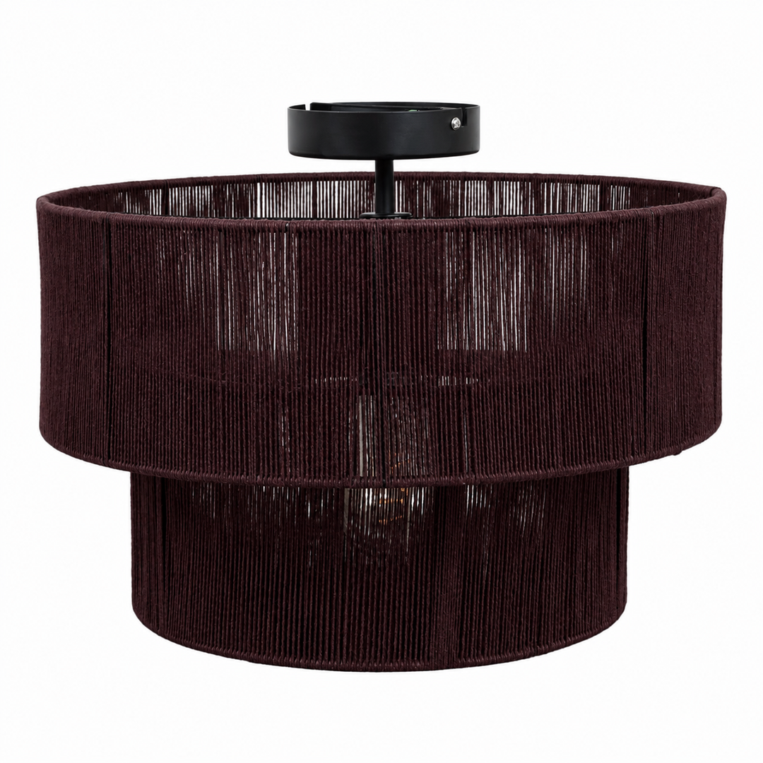 Urban Interiors - Plafondlamp - Diro Jute Bruin - Ø45