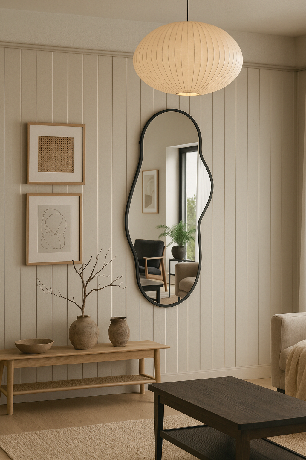 LOFT42 Miroir Amibe Noir