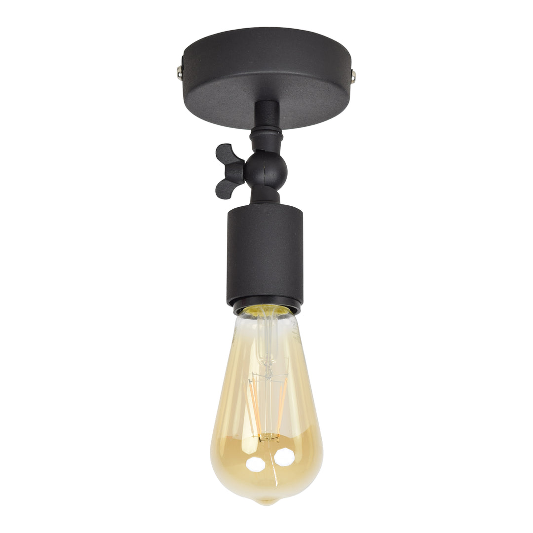 Plafondlamp Bulby vintage black
