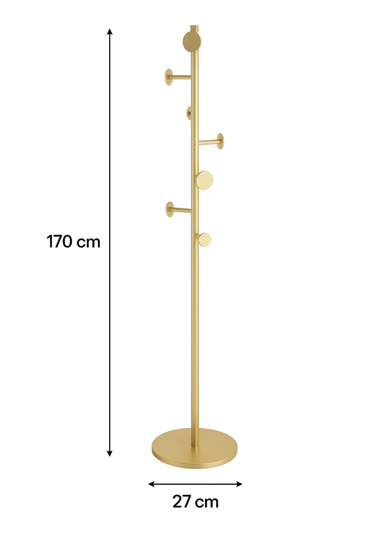 LOFT42 Bern staande kapstok - Goud - Metaal - 170x27