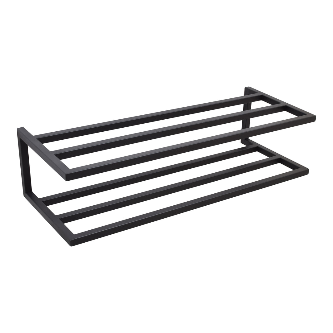 LOFT42 Stora Wandschuhregal Doppelt - Metall - Schwarz