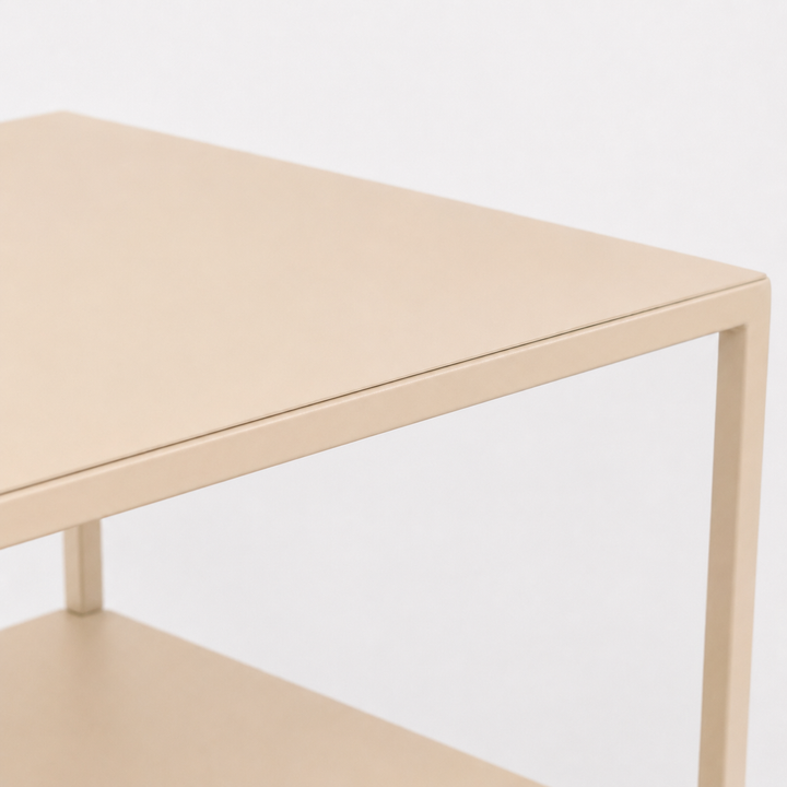 LOFT42 Metal Nachtkastje Beige - Industrieel - 63x42x35
