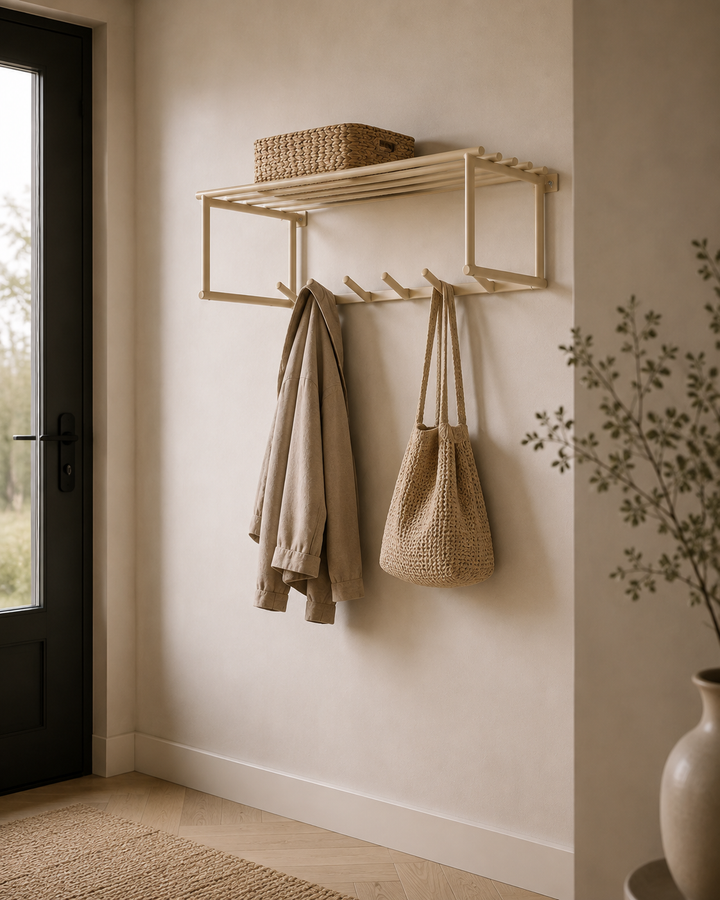LOFT42 Kapstok Eddy - Metaal - Beige - 80x30x24