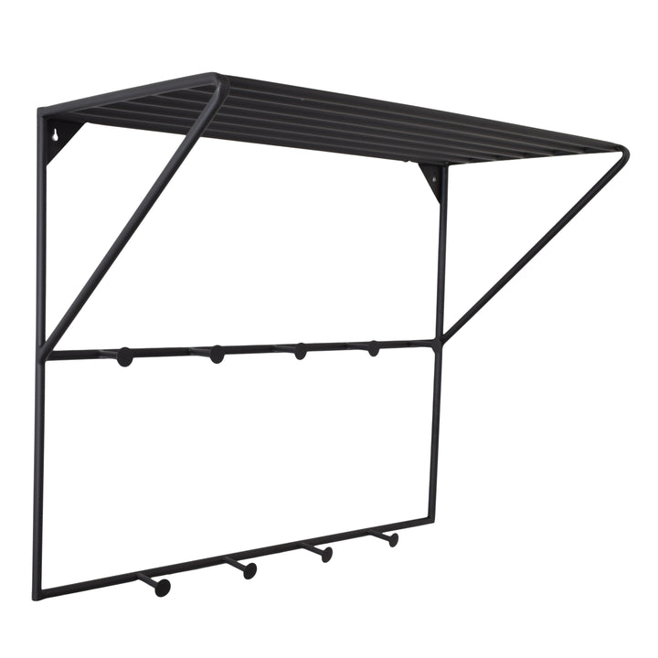 LOFT42 Jasmin Kapstok – Zwart – Metaal – 9 haken - 60x80x32