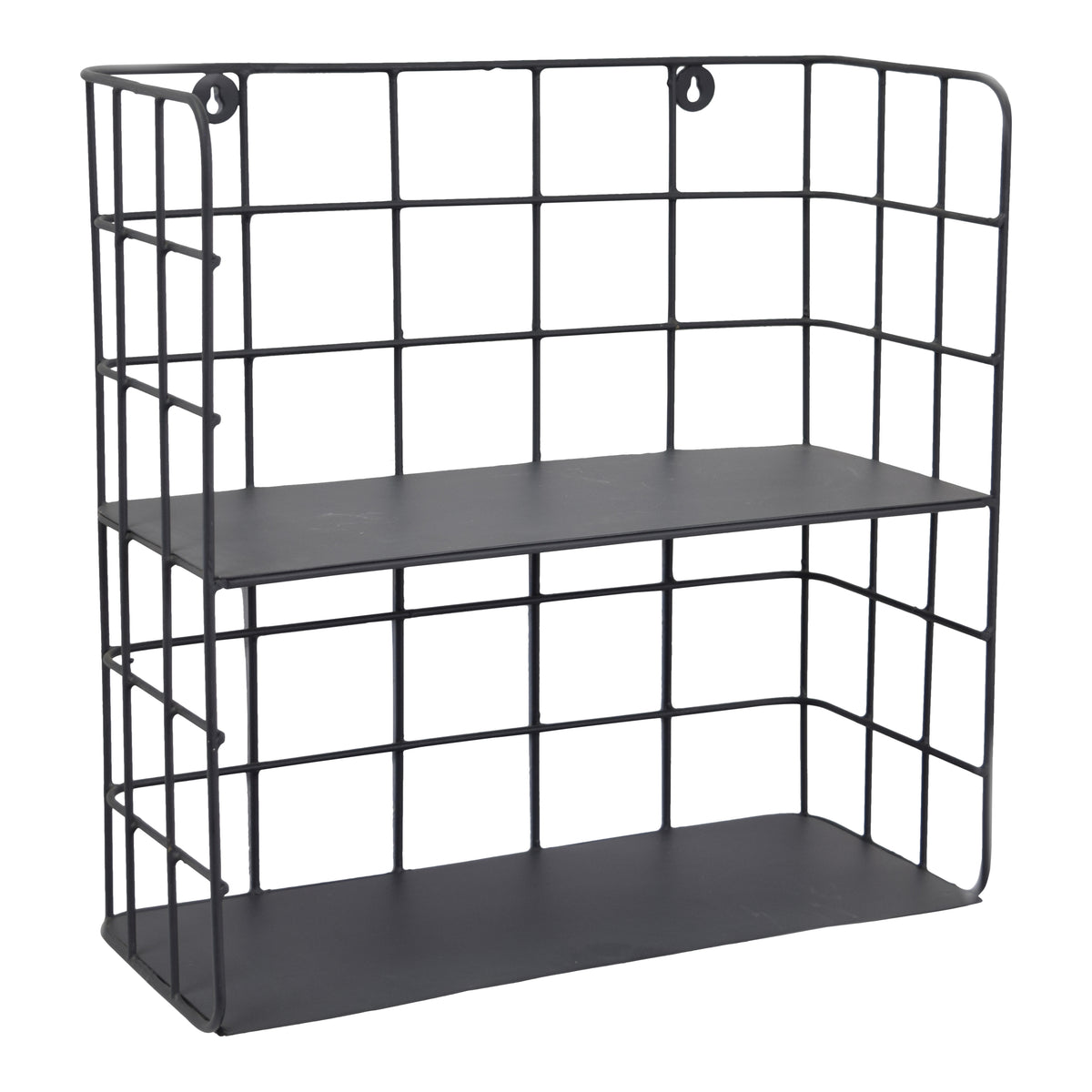 LOFT42 Racky Wandregal Quadratisch - Metall - Mattschwarz