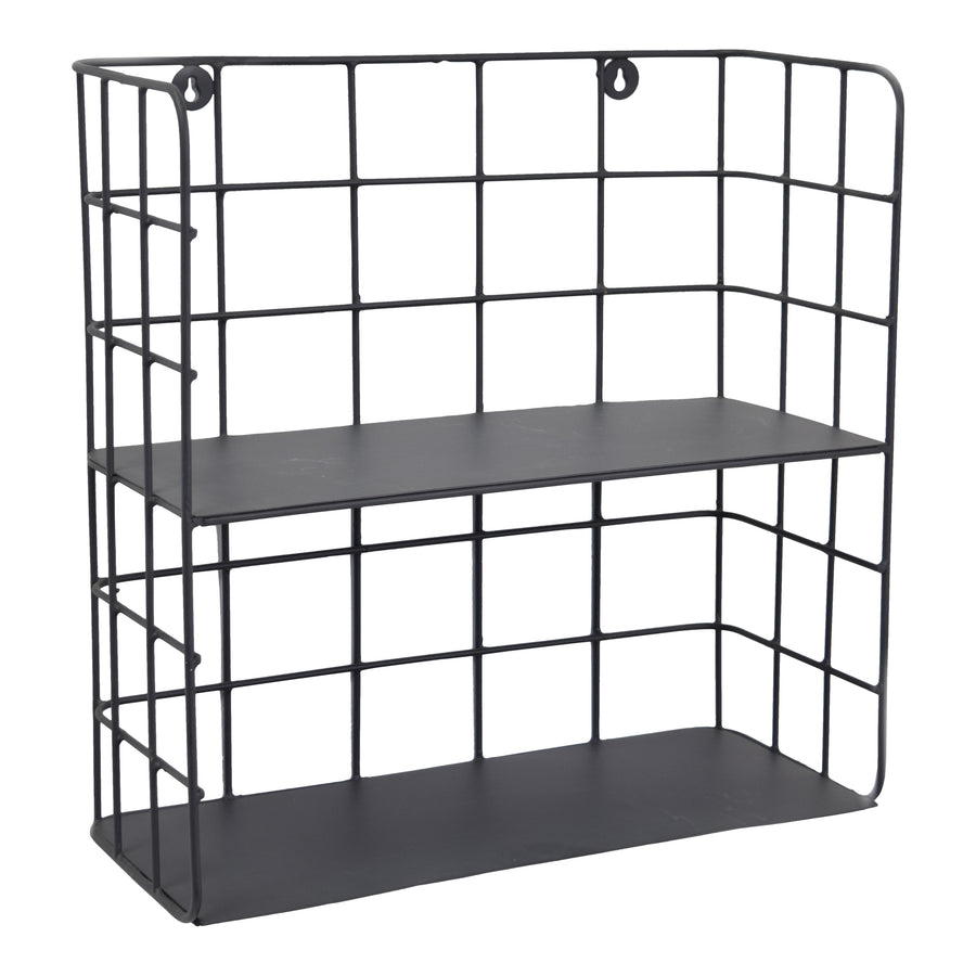 LOFT42 Racky Wandregal Quadratisch - Metall - Mattschwarz