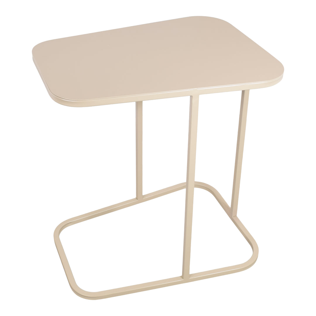 LOFT42 Inris Beistelltisch - Metall - Beige - 51x35x55