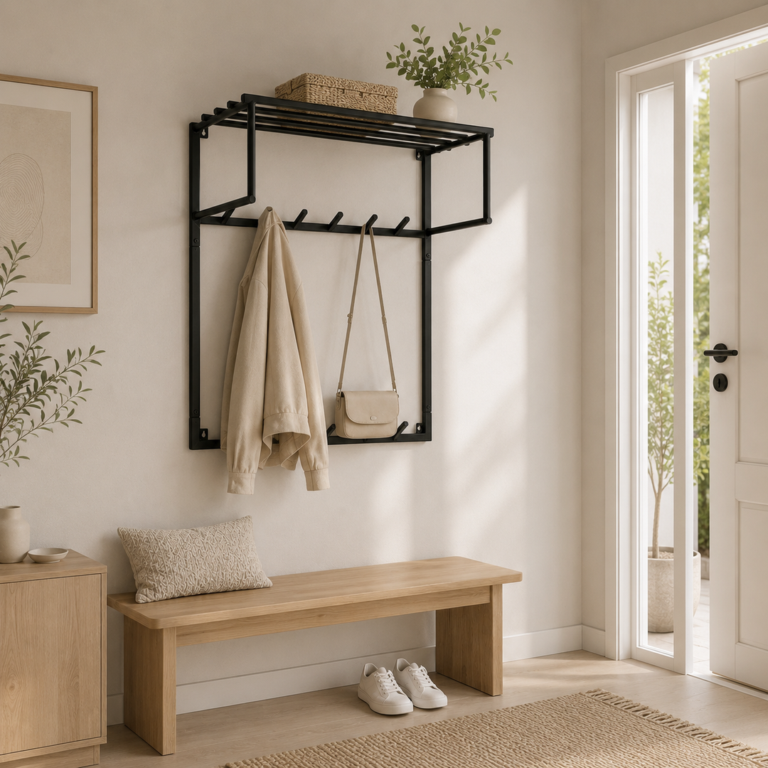 LOFT42 Kapstok Eddy XL - Metaal - Zwart - 80x30x80