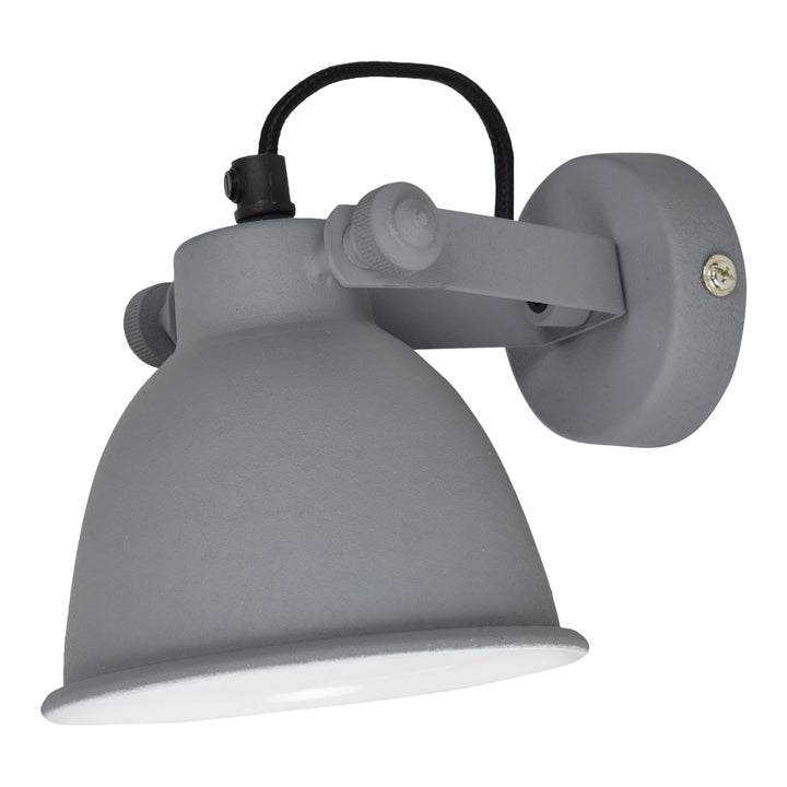 Wandlamp Industrial Ø12cm vintage grey