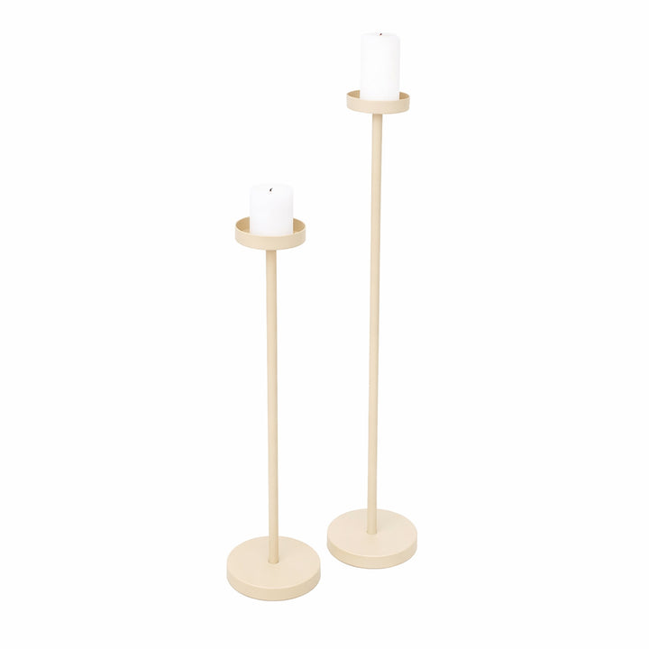 LOFT42 Bougeoir de sol Eve Rond - Métal Beige