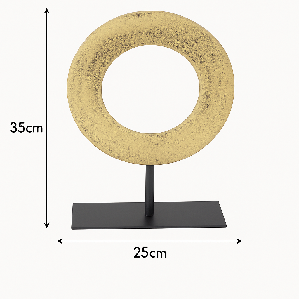 LOFT42 Joris Ornement sur pied - Laiton Métal Ø25cm