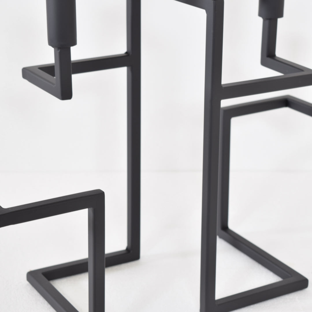 LOFT42 Hook Kandelaar - 5 Kaarsen - Metaal - Mat Zwart - 44x42x16