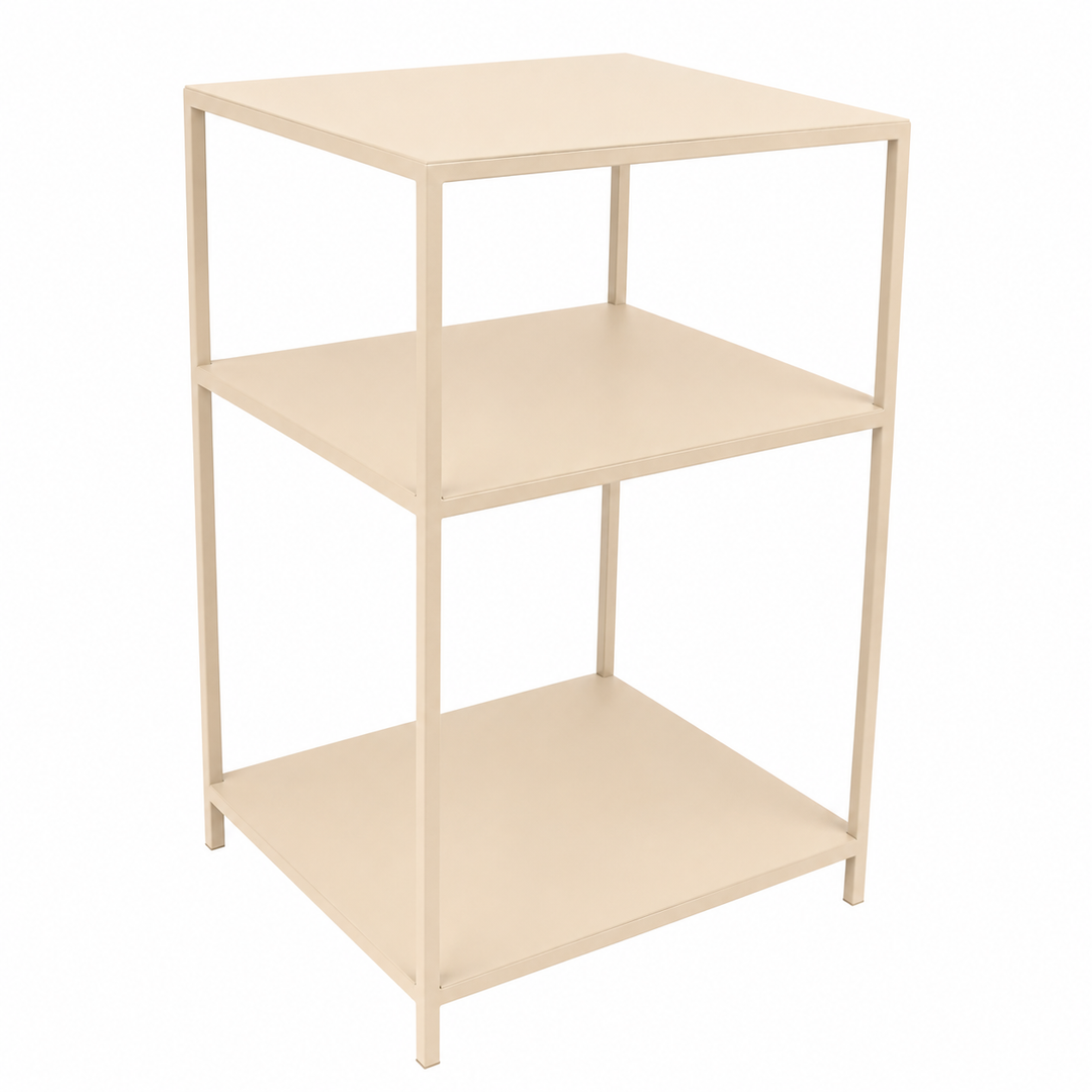LOFT42 Metal Nachtkastje Beige - Industrieel - 63x42x35