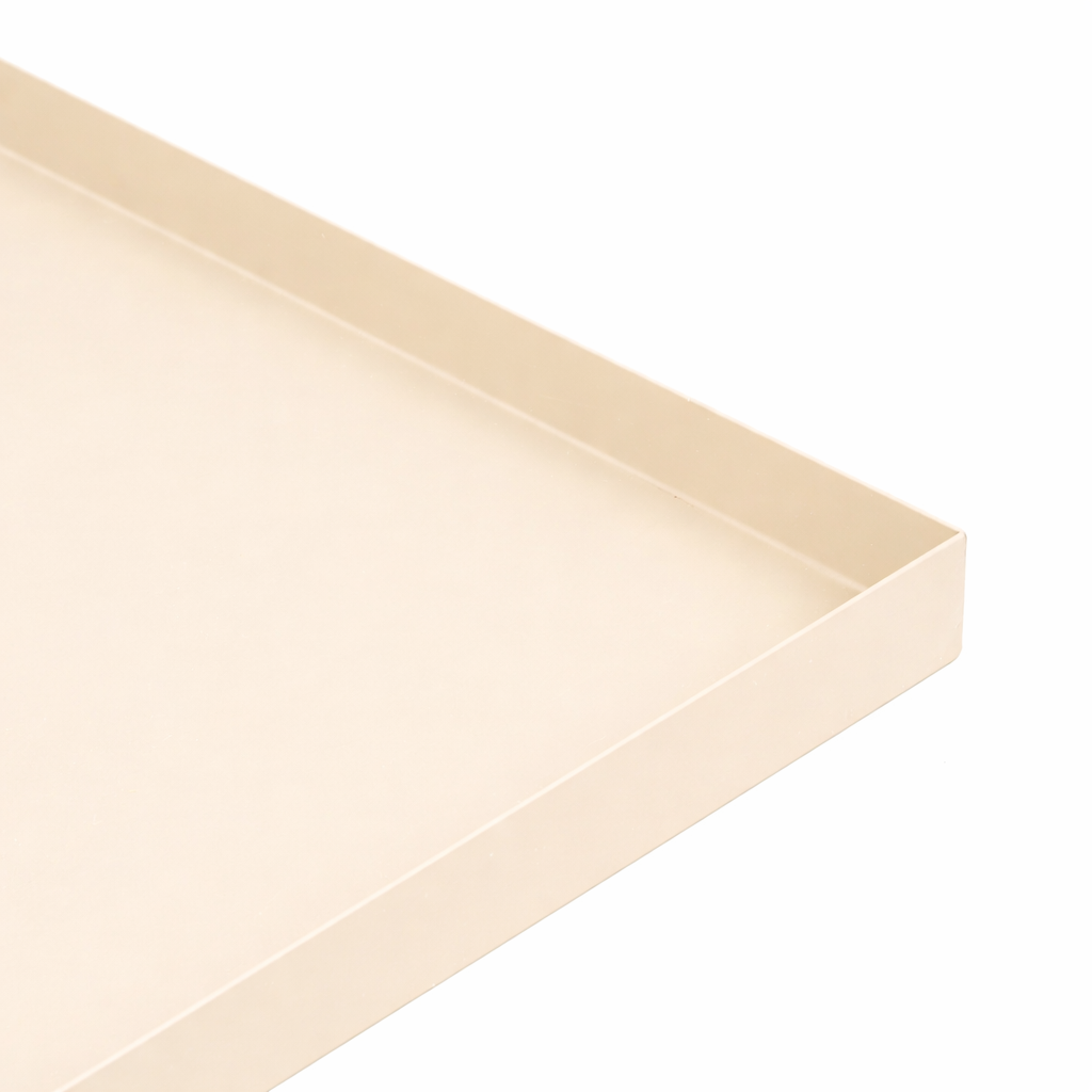 LOFT42 Brew Plateau en métal – Beige – 60x60