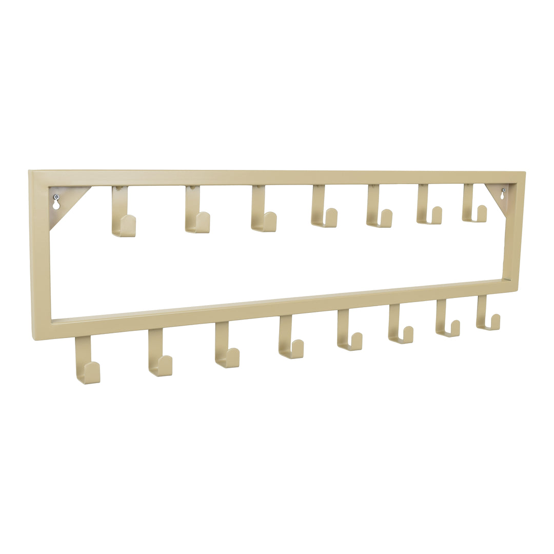 LOFT42 Bono Garderobenständer – Beige – Metall – 15 Haken – 80x26x4