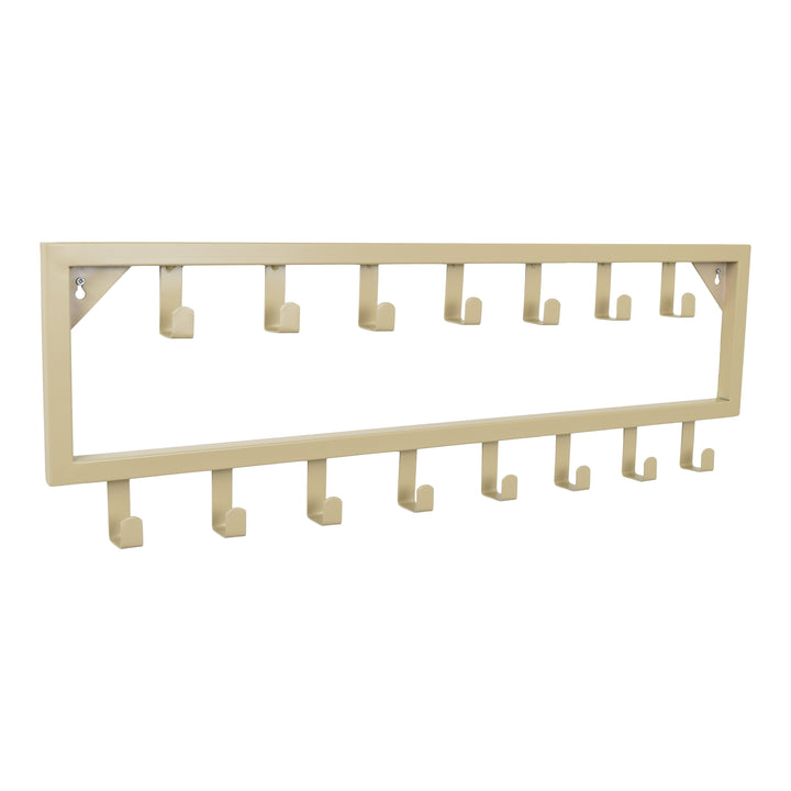 LOFT42 Bono Garderobenständer – Beige – Metall – 15 Haken – 80x26x4