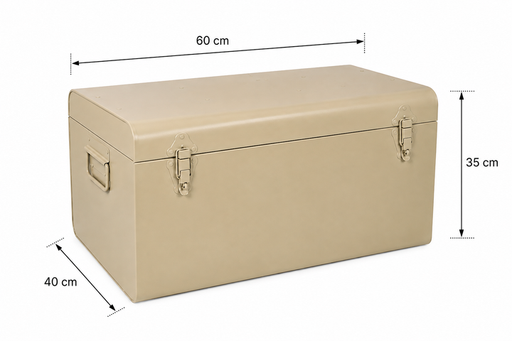 LOFT42 Box Opbergkist Large - Metaal - Beige - 40x60x35